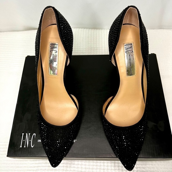 I.N.C. International Concepts, Kenjay4 Blk, Cushioned Rhinestone, Black, 5 - Picture 3 of 7